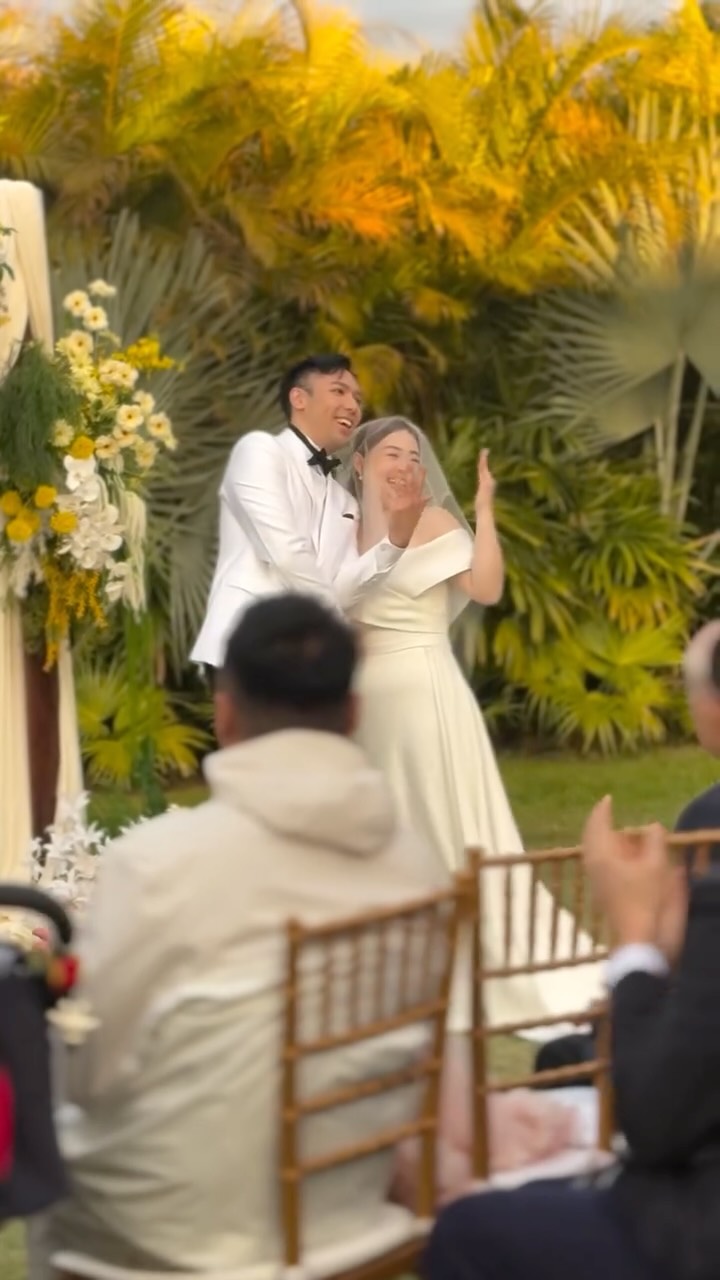 Congratulations to Kathy & Anthony! 今天天氣超級好，祝福一對新人永遠甜甜蜜蜜🥰